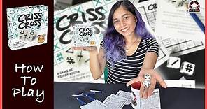 How to Play Criss Cross | Criss Cross | Roll & Write Game // Chai & Games
