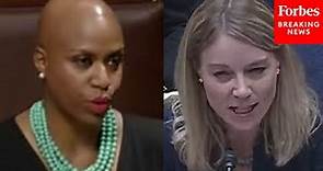 'There Is A Deficit In Your Understanding': Pressley Clashes With Josh Hawley's Wife Over Abortion