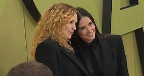 Demi Moore and pregnant Rumer Willis at the Versace FW23 Show