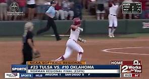 Oklahoma Softball defeats Tulsa in 10 innings to extend season