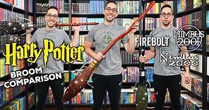 Comparing ALL THREE Harry Potter Brooms | Nimbus 2000, Nimbus 2001, and Firebolt