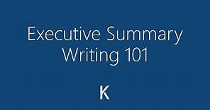 How to Write an Executive Summary - Detailed Tutorial