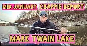 Mark Twain Lake Crappie fishing report ep 2 Mid January 2021