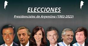 Las elecciones presidenciales de Argentina (1983-2023)