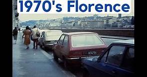 Florence Italy 1970's Street Scenes Vintage 8mm Footage Video