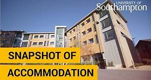 Snapshot of our accommodation | University of Southampton