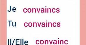 Apprenez à conjuguer le verbe "convaincre" au présent de l'indicatif.