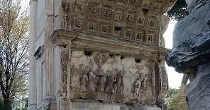 Relief from the Arch of Titus, showing The Spoils of Jerusalem being brought into Rome