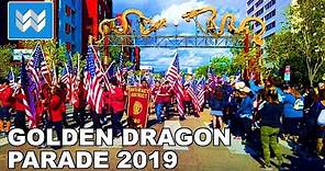 [4K] Golden Dragon Parade in Chinatown Los Angeles - Chinese New Year Festival 2019 Walk Tour
