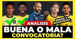 Análisis de los Convocados de Ecuador vs Venezuela y Chile Eliminatorias Sudamericanas 2023 🇪🇨🏆⚽