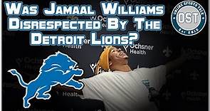 Detroit Lions Jamaal Williams Contract Offer Discussion and Saints Press Conference
