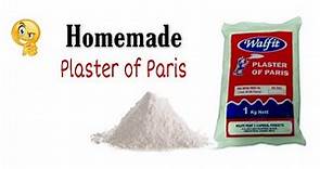 How to make plaster of Paris at home ❤️|| homemade plaster of Paris ✌️