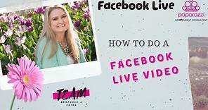 How to do a Facebook Live Video