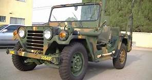 Antique Military Vehicle AM General Jeep Original UNCUT 1971 USMC M151A2 MUTT