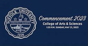 Suffolk University College of Arts and Sciences 2023 Commencement