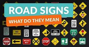 Learn Traffic Signs and Their Meanings - Driving Instructor Explains