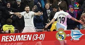 Resumen de Real Madrid vs Deportivo Alavés (3-0)
