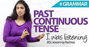 The Past Continuous Tense (I was Sleeping) - Free English Grammar Lesson