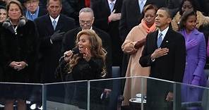 Beyonce Sings National Anthem at Obama Inauguration