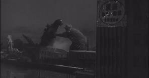 Godzilla Raids Again ('55): Enter Anguirus clip - classic Japanese monster movie scenes