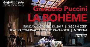 Giacomo Puccini LA BOHÈME - OPERA LIVE STREAMING