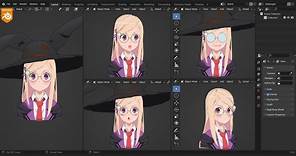 How to make Anime girl in 3d 【 Blender 3.6】
