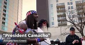 Terry Crews 'declares' run for president in 2024 election as 'Idiocracy' character President Camacho