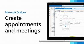 Create appointments and meetings