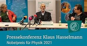 Klaus Hasselmann | Physik-Nobelpreis 2021 | Pressekonferenz Mitschnitt