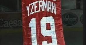 Steve Yzerman Jersey Retirement Night