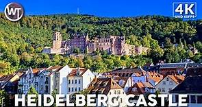 Medieval Castle Ruins Schloss Heidelberg - 🇩🇪 Germany - 4K Walking Tour