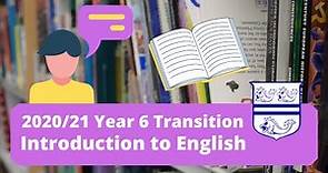 SJLHS: Y6 Transition (Introduction to English)