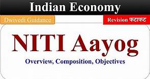 NITI Aayog, niti aayog objective, niti aayog composition, indian economy, indian economy b.com 5th