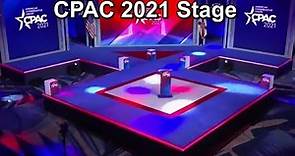 CPAC 2021 Stage in The Shape of the Odal Rune.