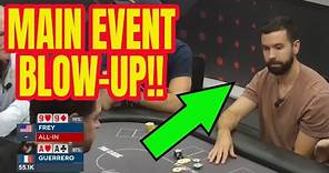 WSOP Main Event Blow-Up! All-in with Pocket Nines vs Aces!