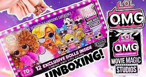 LOL OMG MOVIE MAGIC Studios Set UNBOXING! 12 Exclusive Dolls 2 New OMG Dolls