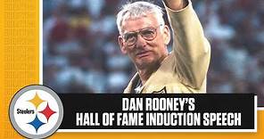 Dan Rooney's Pro Football Hall of Fame Induction Speech in 2000 | Pittsburgh Steelers