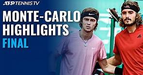 Stefanos Tsitsipas vs Andrey Rublev | Monte Carlo 2021 Final Highlights