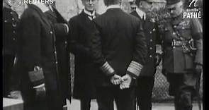Mr. Balfour and Vice Admiral Sir David Beatty attend memorial service (1916)