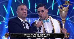 Austin Palao ganó el "Mister EEG 2019" y fue coronado por Romina Lozano