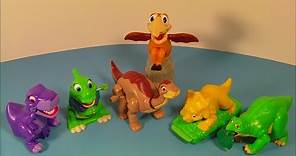 1997 THE LAND BEFORE TIME COLLECTION SET OF 6 BURGER KING COLLECTION MEAL TOY'S VIDEO REVIEW