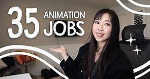 35 Types of Jobs in Animation ✨