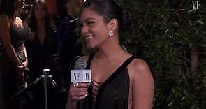 Vanessa Hudgens interviewed at Vanity Fair Oscar Party (March 12, 2023)