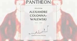 Alexandre Colonna-Walewski Biography - Polish-French politician and diplomat (1810-1868)