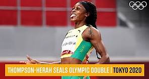 Elaine Thompson-Herah wins Olympic double-double 🏃‍♀️🥇🥇 | #Tokyo2020 Highlights