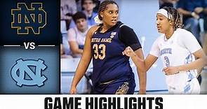 Notre Dame vs. North Carolina Women's Basketball Highlights (2022-23)