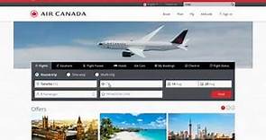 Travel Tutor: Booking on www.aircanada.com