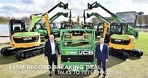 Andy Wright, CEO of Sunbelt Rentals UK talks about its record-breaking deal with JCB