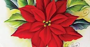 Pintura En Tela Navidad Como Pintar Una Nochebuena / How To Paint Poinsettias