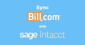 How to Sync BILL with Sage Intacct